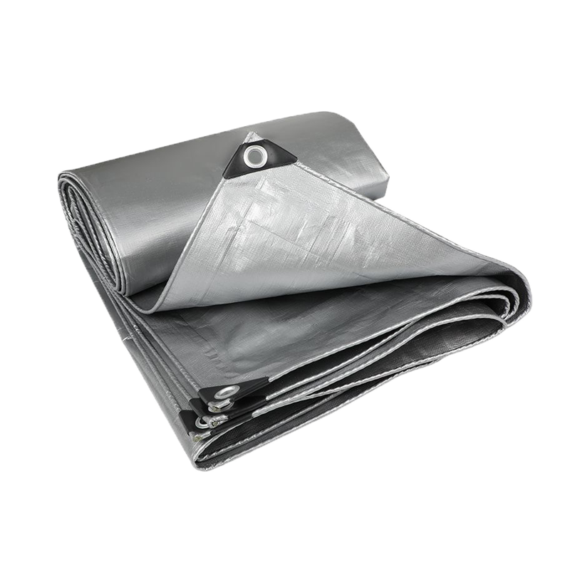 PE double-sided silver tarpaulin